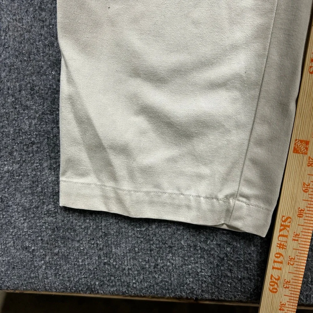 Polo Ralph Lauren Pants Mens Size 36x32 Beige Pleated Cotton Chino Classic Fit